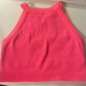 aerie worn once perfect condition pink top xl